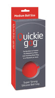 Quickie Gag Medium Ball - Red