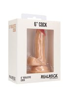 Real Rock Skin - Realistic Cock 6" With Scrotum