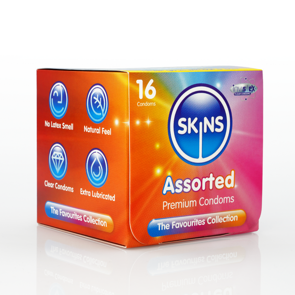 Skins Condoms Assorted Cube 16 Pack - D&R  NAT  UT