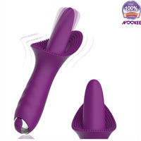 VIBRATOR - TONGUE CLITORIS G SPOT MULTI SPEED  - USB - FREE LUBE