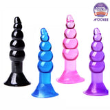 ANAL BUTT PLUG - SMALL STARTER SIZE - SMOOTH SILICONE + FREE LUBE