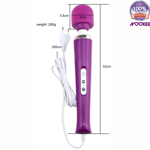 MASSAGE DEVICE WAND - 10 SPEED - MAINS POWERED + FREE LUBE