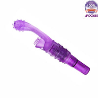 VIBRATOR MASSAGE WAND WITH G SPOT VIBRATOR & CLITORAL STIMULATOR - FREE BATTERIES + LUBE