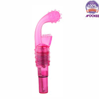 VIBRATOR MASSAGE WAND WITH G SPOT VIBRATOR & CLITORAL STIMULATOR - FREE BATTERIES + LUBE