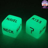 LOVE DICE EROTIC PLAY - GLOW IN THE DARK