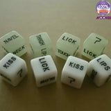 LOVE DICE EROTIC PLAY - GLOW IN THE DARK