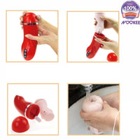 VIBRATING MASTURBATOR CUP + FREE BATTERIES & LUBE