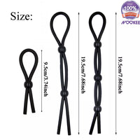 PENIS RING WITH ADJUSTABLE STRAP - HELPS ENHANCE AN ERECTION + FREE LUBE