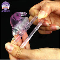 VIBRATING PENIS COCK RING - PINK RAMPANT RABBIT + FREE BATTERIES & LUBE