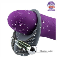 VIBRATING COCK RING WITH VIBRATING FINGERS + FREE BATTERIES & LUBE
