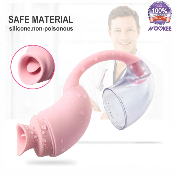CLITORIS AND NIPPLE SUCKER VIBRATOR - USB + FREE LUBE