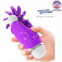 VIBRATOR CLIT LICKING TONGUE - SOFT SMOOTH SILICONE - USB + FREE LUBE