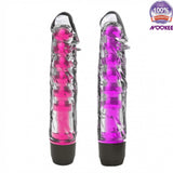 VIBRATOR JELLY DILDO - SOFT & SMOOTH + FREE BATTERIES & LUBE