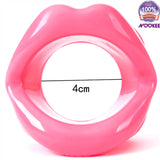 BONDAGE - SOFT SILICONE OPEN LIPS MOUTH GAG