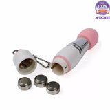 VIBRATOR MINI CLITORAL & G SPOT STIMULATOR - 3 HEADED + FREE LUBE & BATTERIES